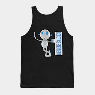 robotics robot machine engineer science retro mom dad Tank Top